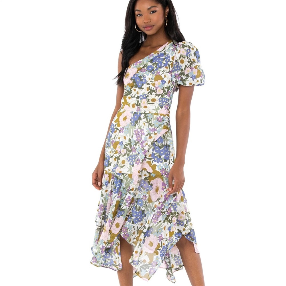 ASTR the Label Santorini Dress in blue sz S